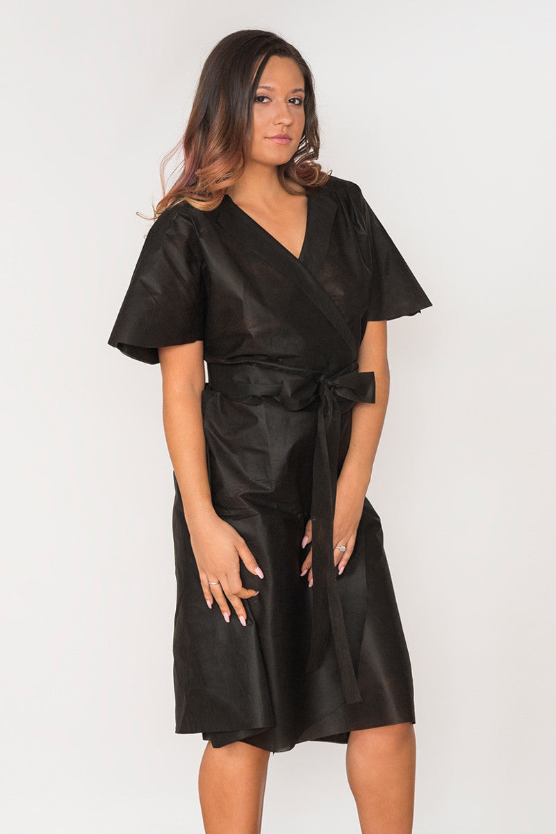 Little Tan Wrap Dress