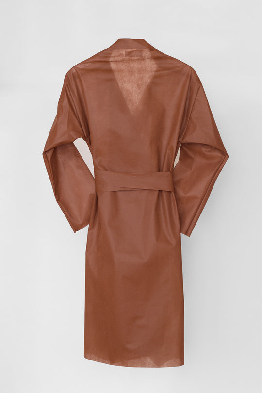 Little Tan Long Sleeve Wrap Dress